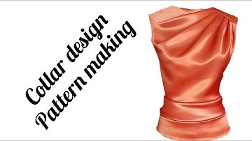 how to make collar neck design #patterning #patternmaking #diy
