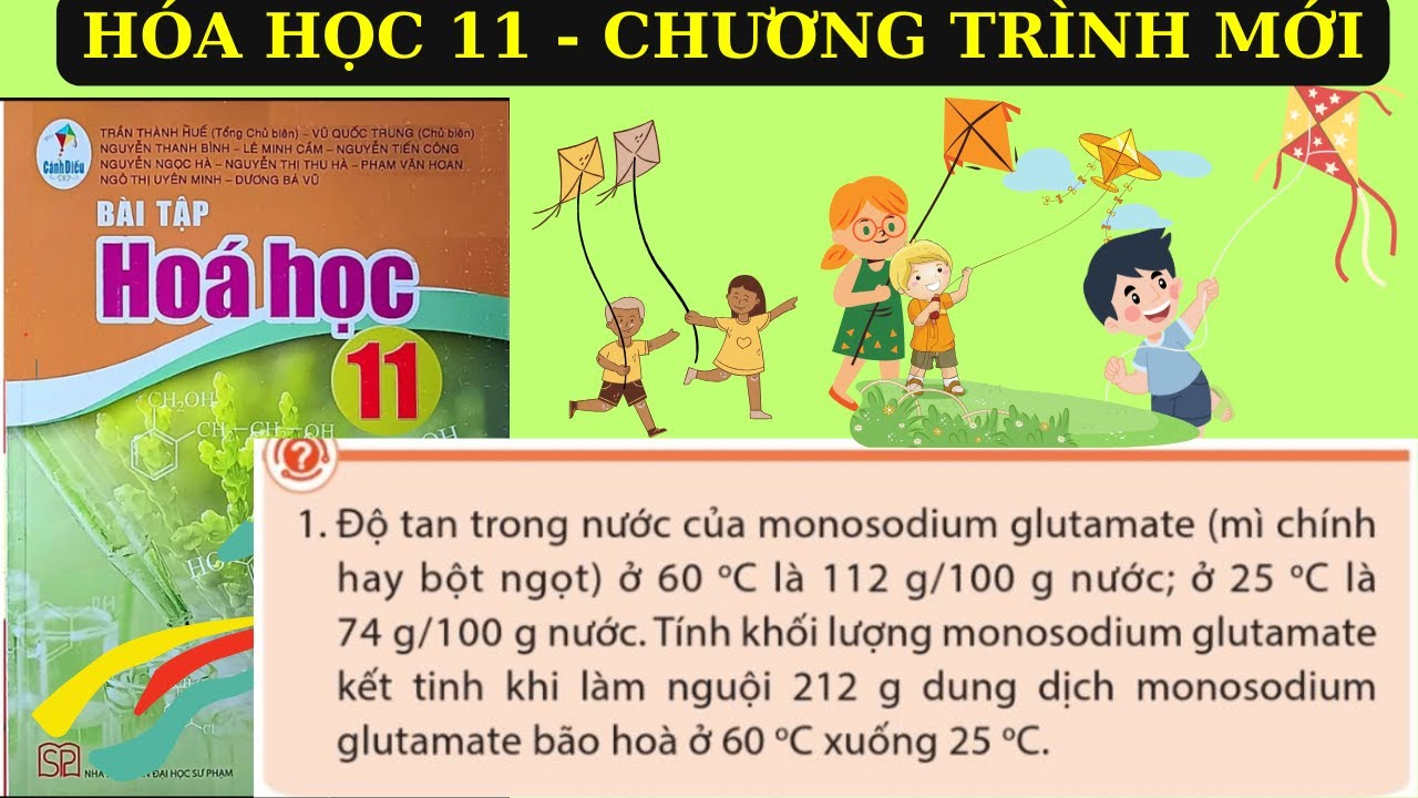 Độ tan trong nước của monosodium glutamate (mì chính hay bột ngọt ) ở 600C là 112 gam/100 gam nước.