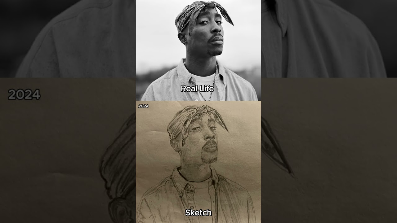 Real Life Vs Sketch #shorts #sketches #tupac