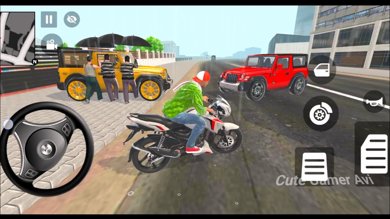 🎮Franklin order by1️⃣Golden Thar1️⃣Red Thar in Indian🇮🇳 bike Thief Auto simulator🎮 Cute Gamer Avi#76
