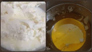 डायरेक्ट मलाई से ढेर सारा मक्खन और शुद्ध देसी घी ।। घी रेसिपी ।। Butter and Ghee recipe ll Butter ll