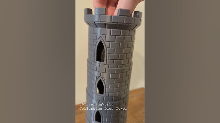 Collapsing Dice Tower by 3DPrintingWorld