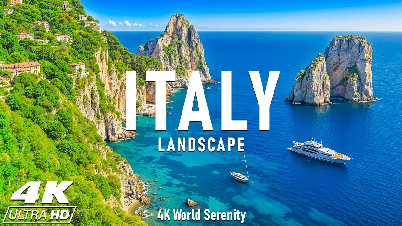 Italy 4K | Discover Italy’s Most Beautiful Beaches and Coastal Landscapes With Relaxing Music