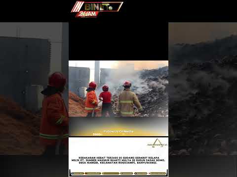 Kebakaran Hebat Terjadi di Gudang Serabut Kelapa