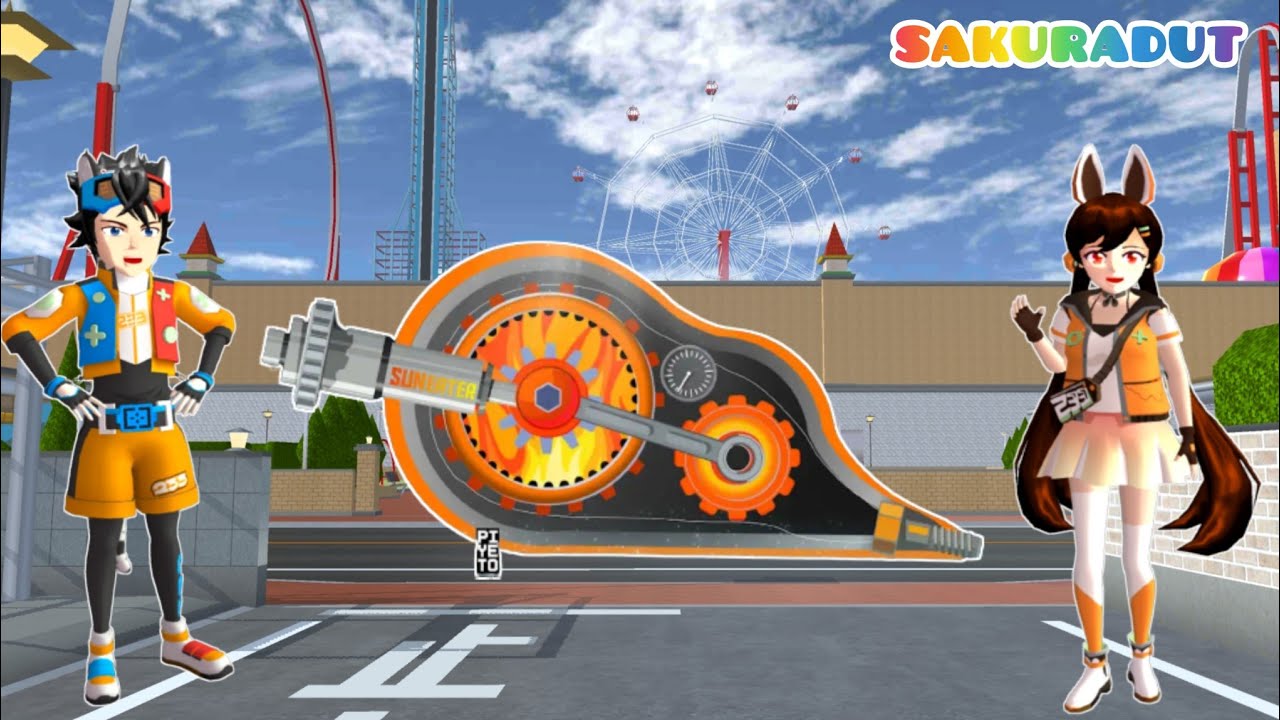 yuta dan mio balapan tape x trondol modification race sakura school