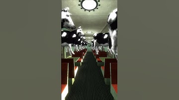 Escape Nextbots Microscopic And Giant Polish Cow In Train #gmod