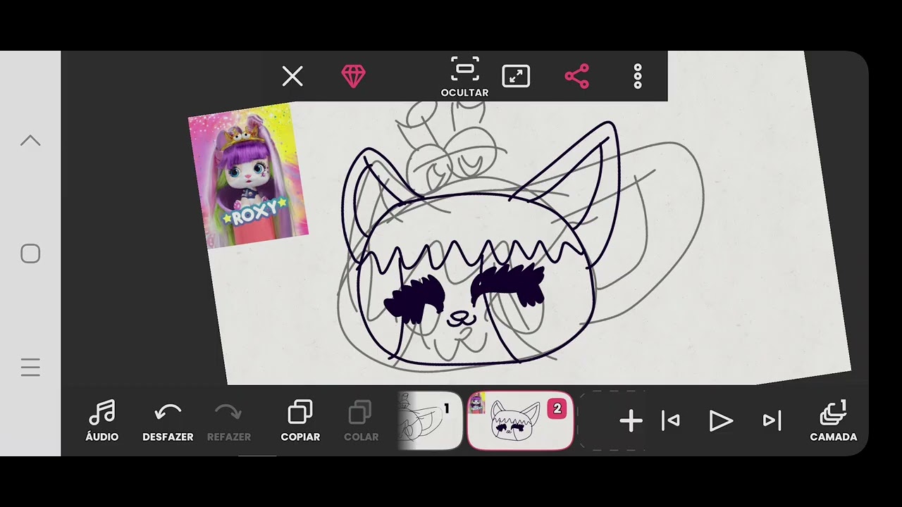 Draw Roxy Draw roxy from vip pets for @pintodamadrugada7444 💜 - YouTube