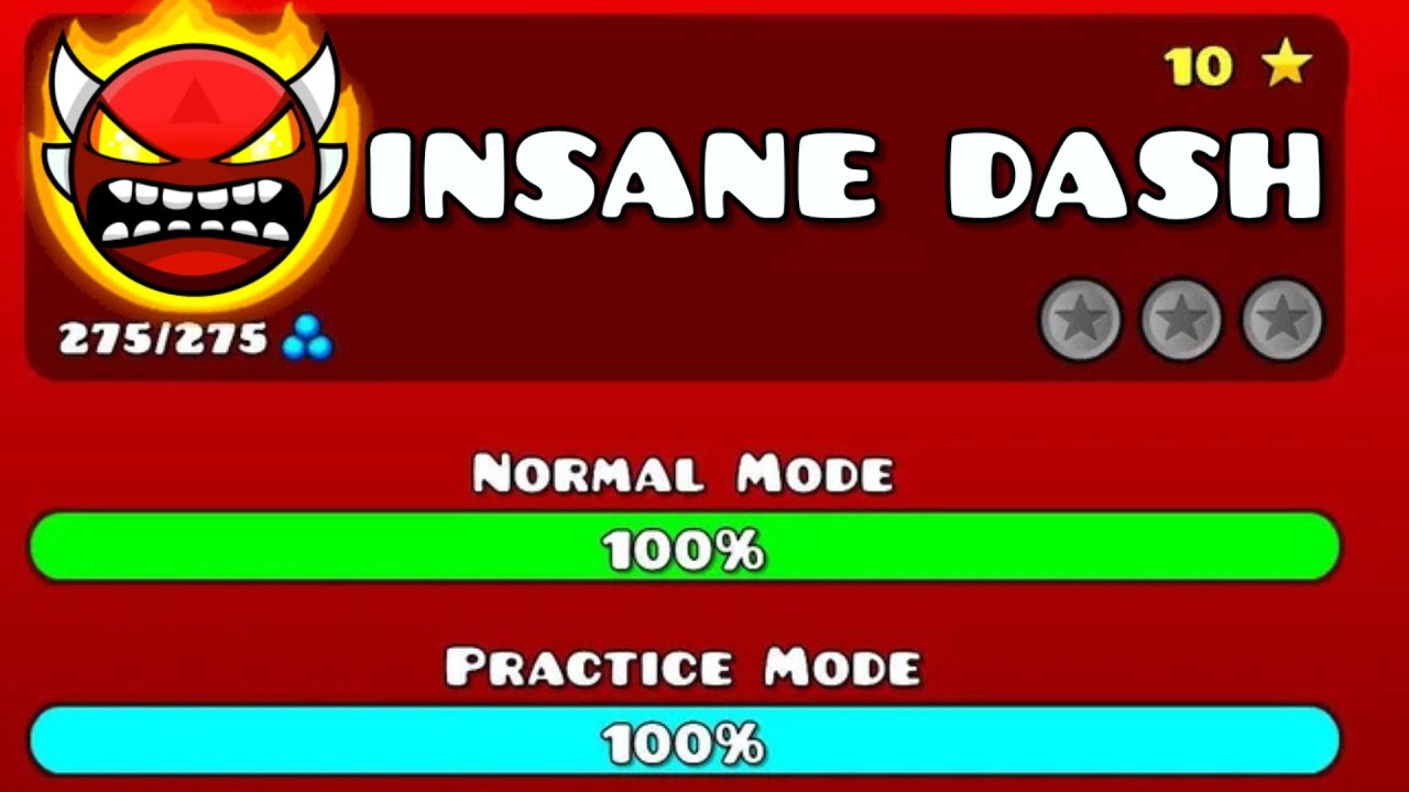 DASH but its an INSANE DEMON - Geometry Dash 2.2 - YouTube