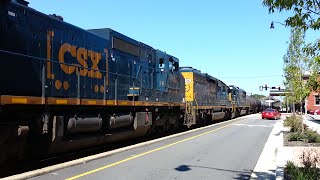 CSXT F707-24 Hamlet bound SD40-2 8196 & SD50-2 8563 trailing Fayetteville, NC
