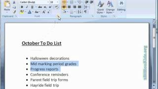 Microsoft Word 2007 - Font Effects