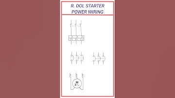 Reverse forward starter power wiring diagram || Iti practical R. Dol starter wiring full explanation