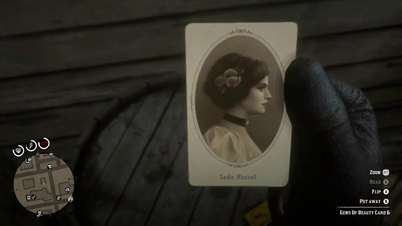 gems of beauty cigarette cards Gems Of Beauty Cigarette Card 6 - Sadie Russell - Map Location