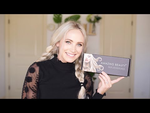 video about Halo Hair Extensions 60# Platinum Ash Blonde