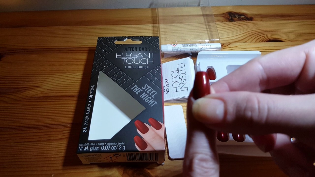 Elegant Touch Nails - deep red