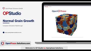 Normal Grain Growth Simulation | OPStudio Tutorial | No-Code Workflow