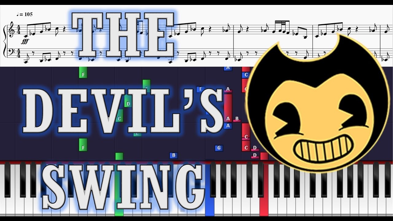 Fandroid Bendy And The Devils Swing Piano Tutorial W Sheets - the devils swing song id roblox 2018 youtube