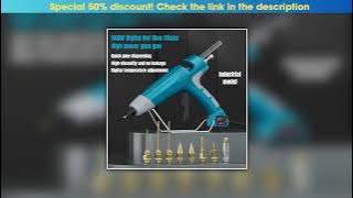 First Look 500W Industrial Hot Glue Gun Digital Temperature Control High Power Silicone Gun with Re