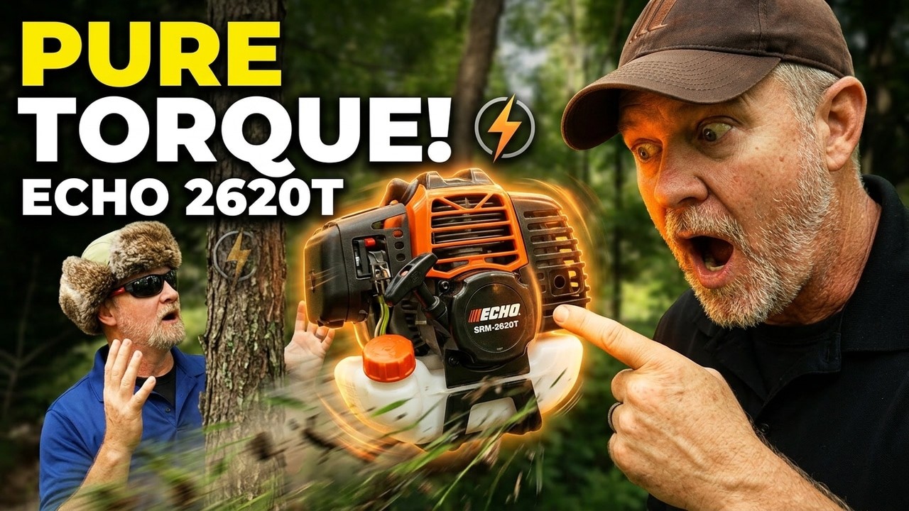High Torque 25.4cc Engine Performance | ECHO SRM-2620T Analysis - YouTube