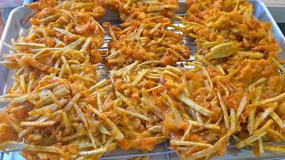 Cách Làm Bánh Tôm Khoai Môn Chiên Giòn Rụm