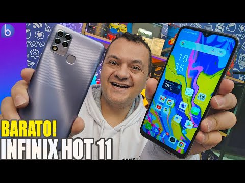 Infinix Hot 11 | BOM e BARATO Por MENOS de 1100 REAIS! Análise / Review