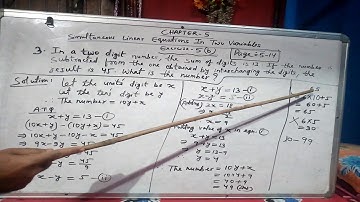Simultaneous Linear equation in two variables|Exercise: 5(b)