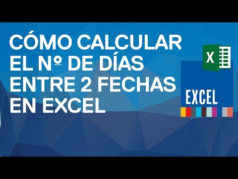 calcular dos fechas en excel