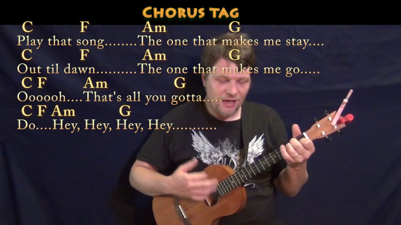 Play That Song (Train) Bariuke Cover Lesson in C with Chords/Lyrics