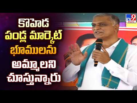 Harish Rao Slams Govt : కొహెడ పండ్ల మార్కెట్ భూములను అమ్మాలని చూస్తున్నారు - TV9 - TV9