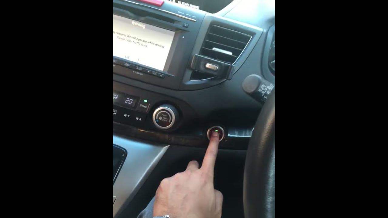 CRV push start button - YouTube