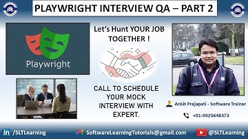 Playwright Interview Question & Answers - Part 2 (Latest - Most Asked) By SLT Learning