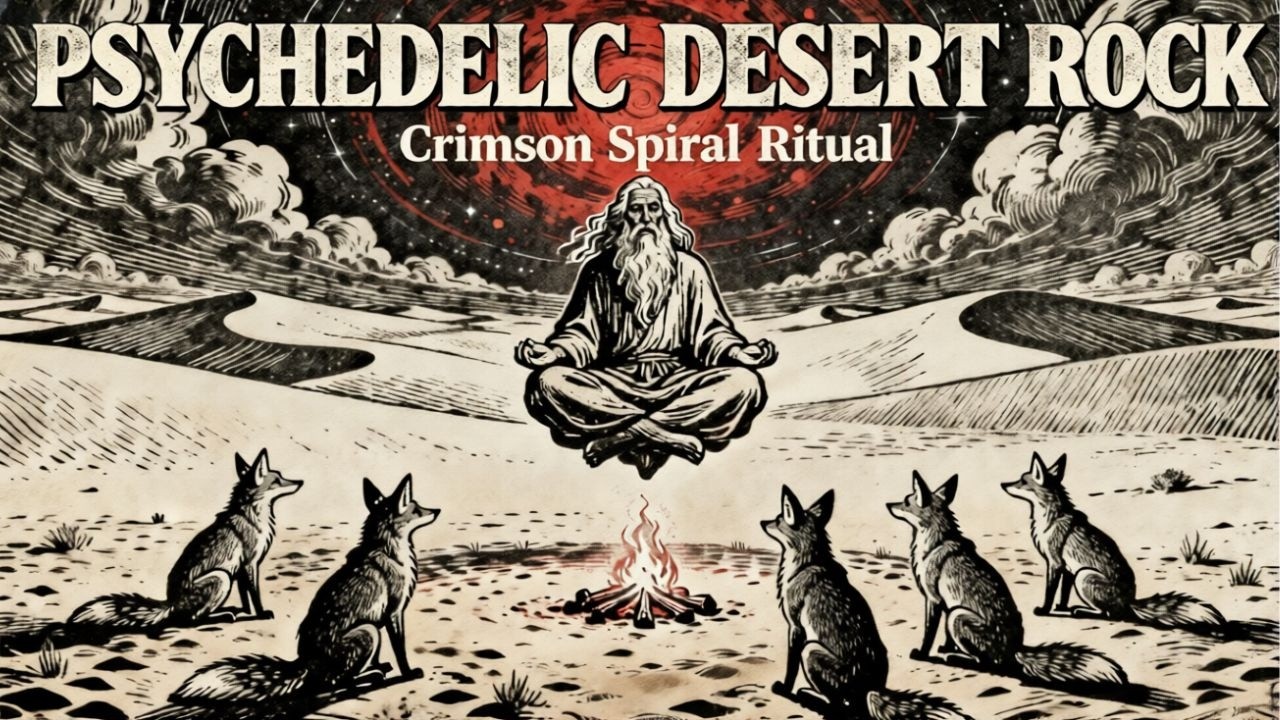 Psychedelic Desert Rock for Meditation & Deep Focus | Crimson Spiral Ritual