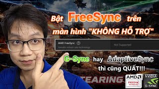 Cách bật FreeSync/G-Sync trên màn hình KHÔNG HỖ TRỢ (Not Supported) | CRU fix xé hình thành công 99%
