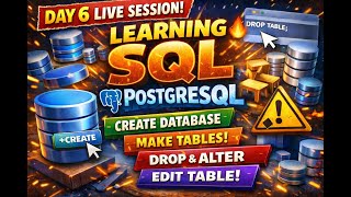 LIVE SQL Day 06 — Creating Tables in PostgreSQL (From Zero to Real SQL)