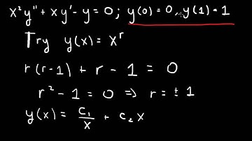 Cauchy-Euler equation: two real roots