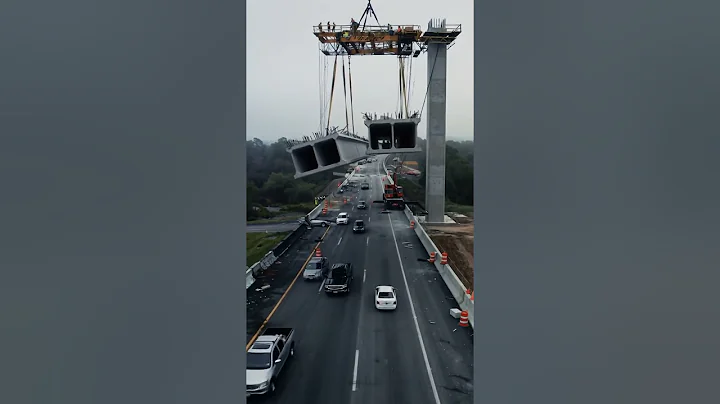 Heart-Stopping Bridge Collapse Caught on Camera! #shorts #realestate #construction #work