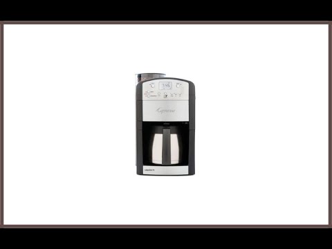 Capresso 465 CoffeeTeam TS 10 Cup Digital Coffeemaker Review - YouTube