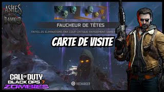 Bo7 Carte De Visite Bricoleur Et Faucheur De Têtes Call Of Duty