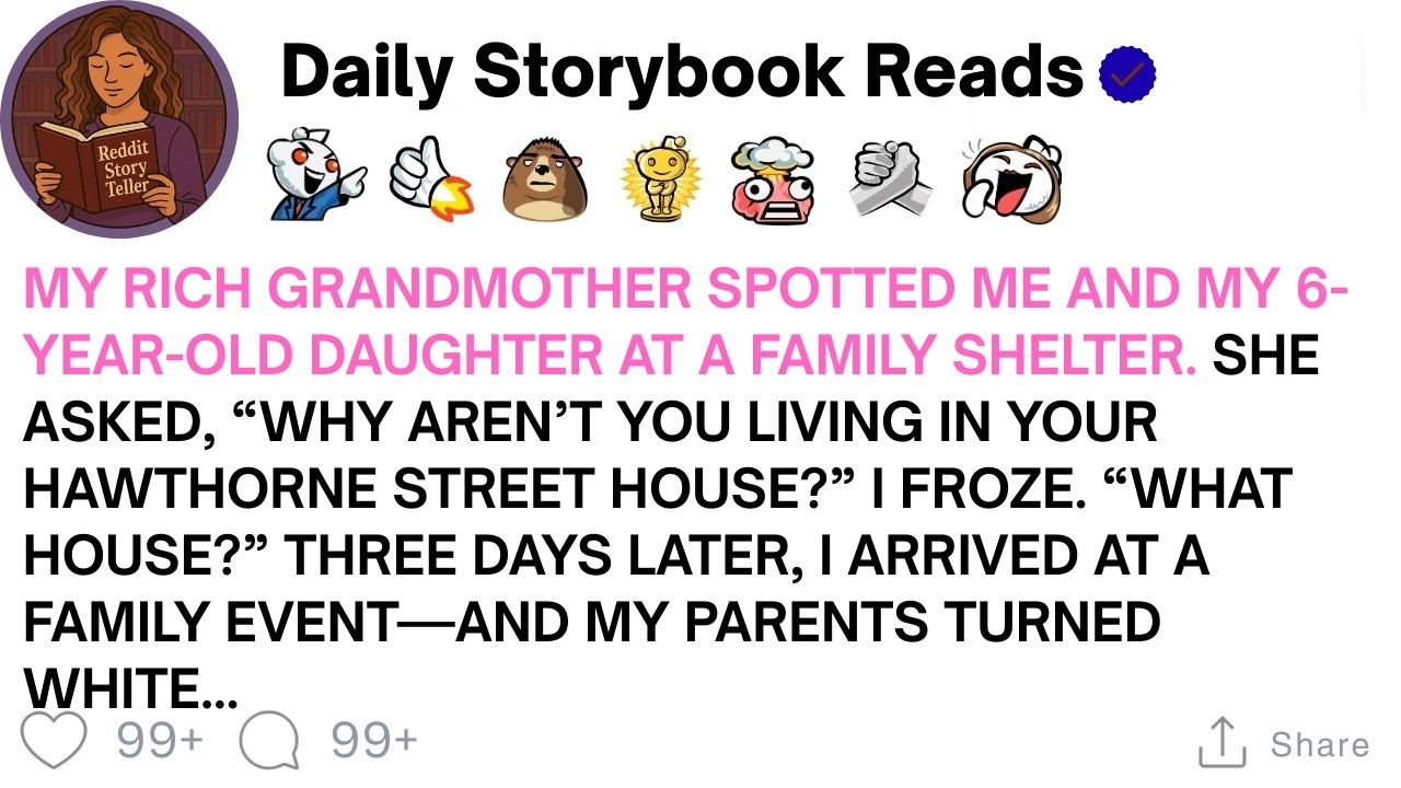 [ Full Story ]My rich grandmother spotted me and my 6-year-old daughter at a family shelter...