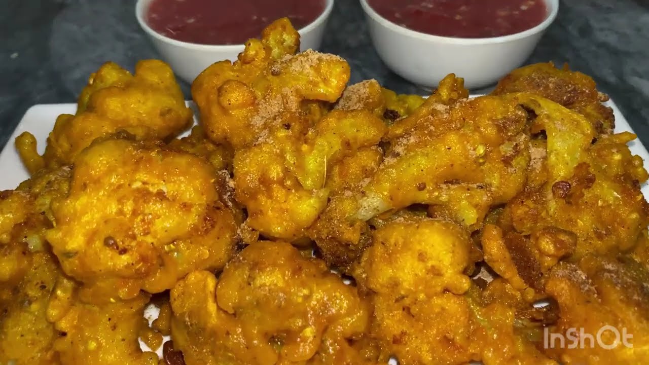 Cauliflower Pakora Crispy & Delicious Recipe طرز تهیه پکوره گلپی 🤤😋👌👌