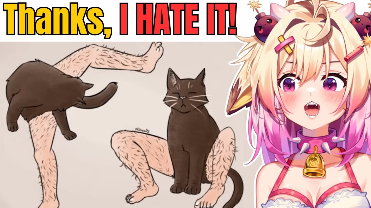 Кошки с человеческими ногами?! Спасибо, я их НЕНАВИЖУ! Реакция Rosiebellmoo