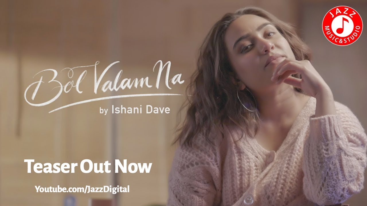 Bol Valamna  Teaser  Ishani Dave Song  Gujarati Song  Jazz Music  Studio