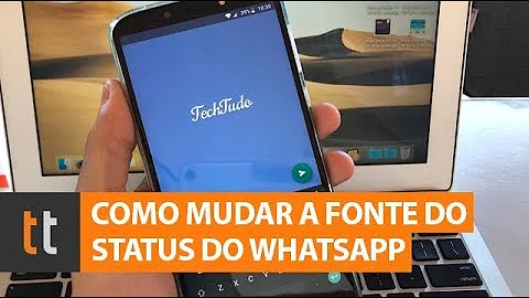 Como mudar a fonte das letras no WhatsApp?