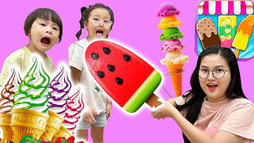 Changcady review các loại kem mới lạ ở siêu thị, kem gấu, kem bắp ngô, kem socola