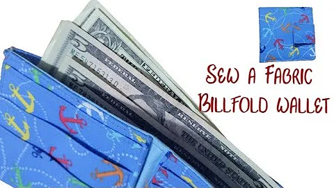 Sew a Fabric Billfold Wallet