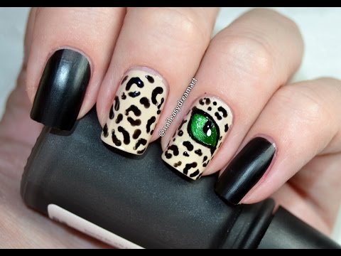 Matte Leopard Print Cats Eye Nail Art Tutorial | Леопардовый маникюр