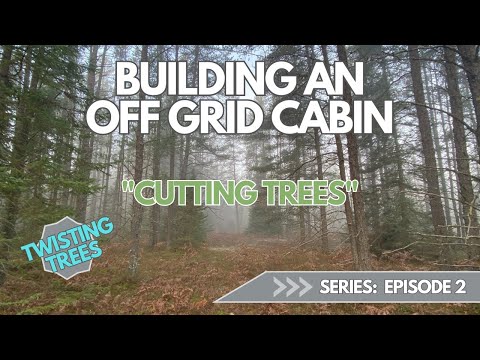 Remote off grid Property tree removal - cutting trees for a log cabin