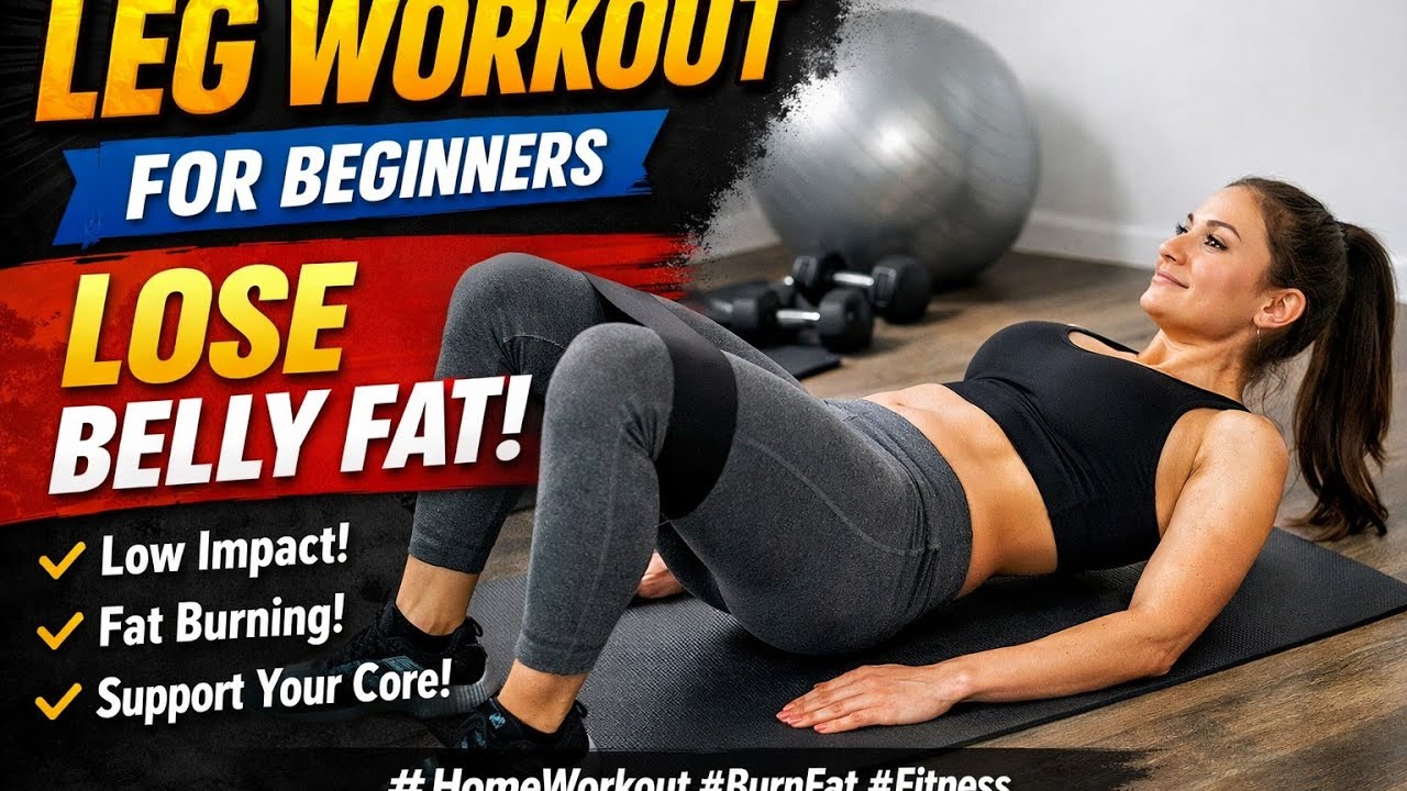Leg Workout for Beginners & Intermediate 💪 | Belly Fat Burn | Supported Exercises