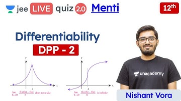 JEE: Differentiability DPP 2 | Class 12 | Unacademy JEE | JEE Maths | Nishant Sir
