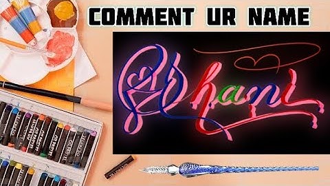 Shani Name Signature Calligraphy Status | How to Draw, Cursive Calligraphy with Cut Marker