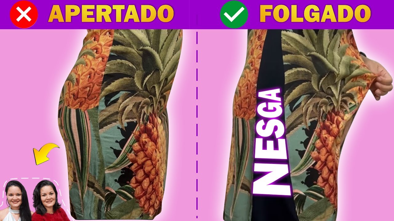 NESGA EM VESTIDO 👗 COMO ALARGAR LATERAL DE ROUPA APERTADA (PASSO A PASSO)